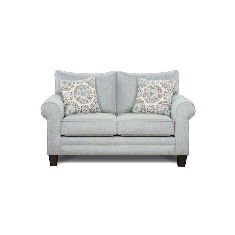 Charlton Home® Sedgley 65" Round Arms Loveseat & Reviews Wayfair